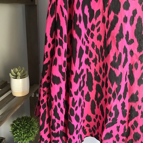 Umgee Hot Pink Animal Print Kimono NWT - Picture 6 of 16